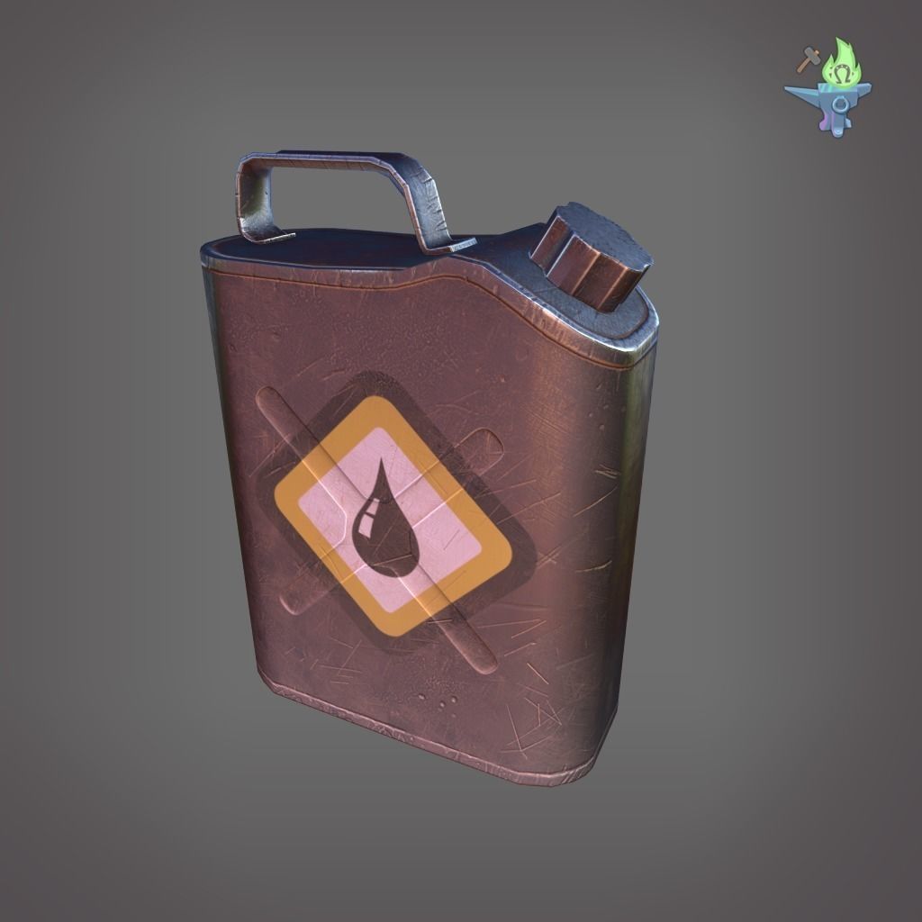 Scepter Container Low-poly 3D model_10