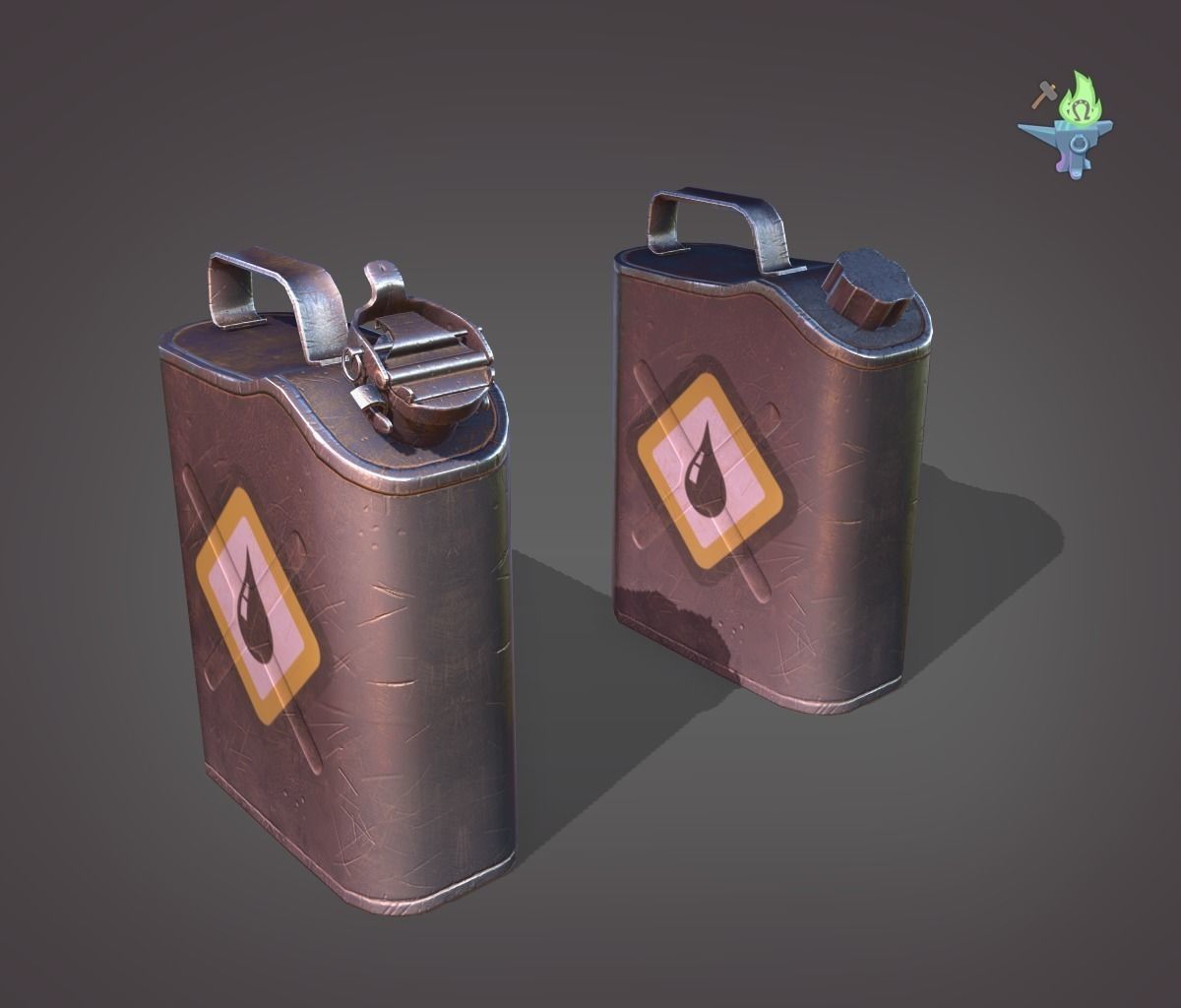 Scepter Container Low-poly 3D model_15