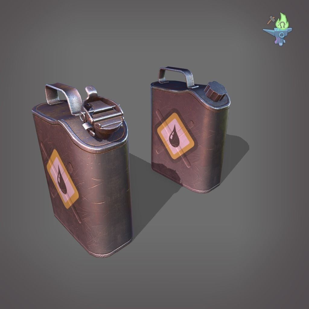 Scepter Container Low-poly 3D model_4