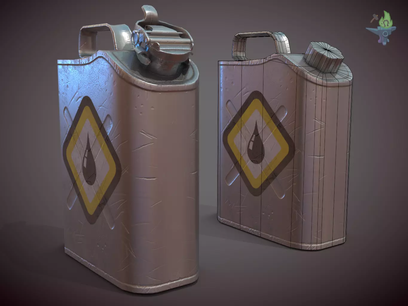 Scepter Container Low-poly 3D model_0