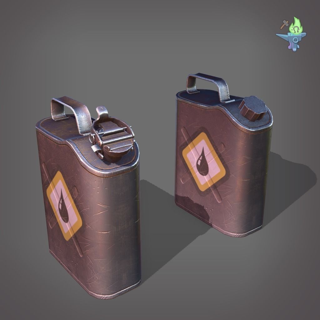 Scepter Container Low-poly 3D model_14
