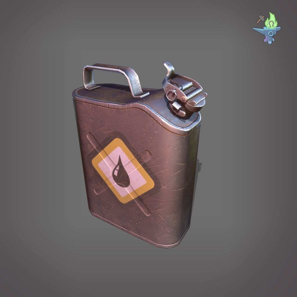 Scepter Container Low-poly 3D model_8