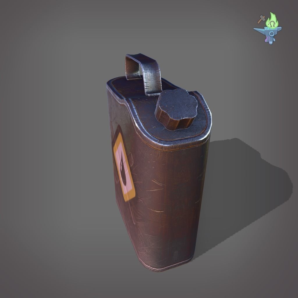 Scepter Container Low-poly 3D model_13