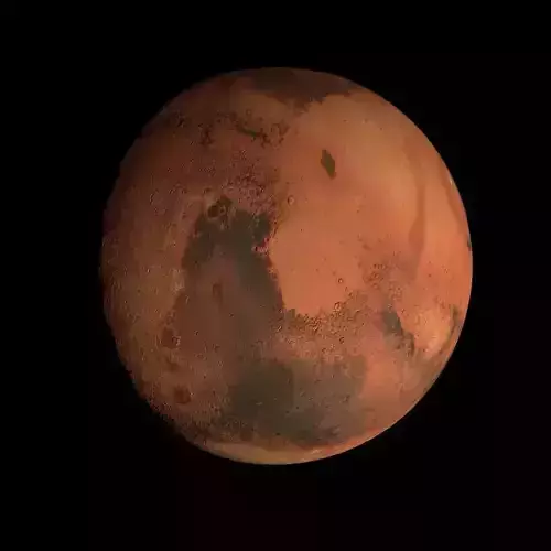 Animated 8K Mars Model Low-poly 3D model