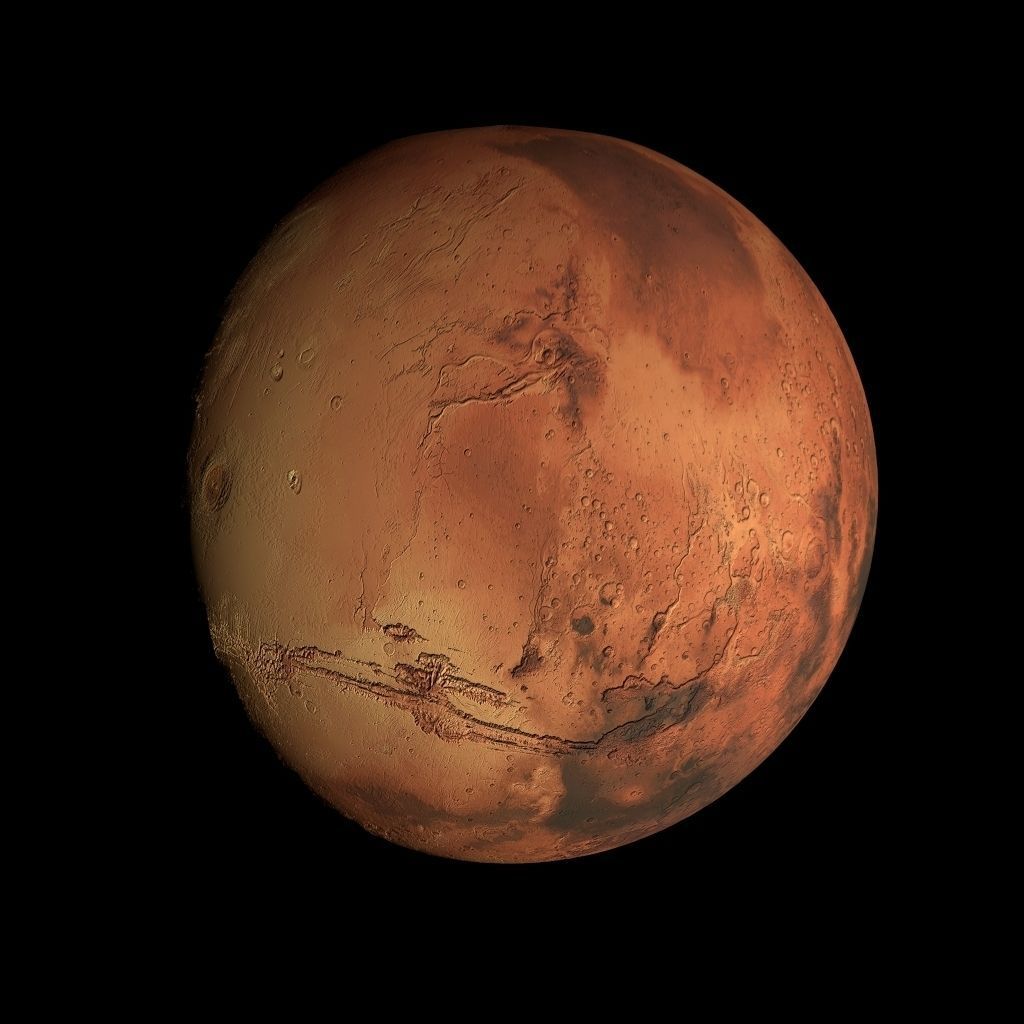 Animated 8K Mars Model Low-poly 3D model_35