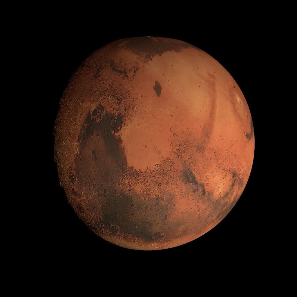 Animated 8K Mars Model Low-poly 3D model_3