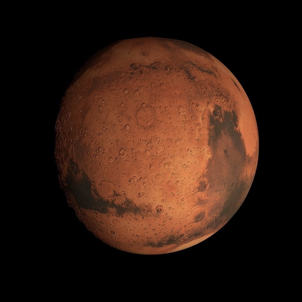 Animated 8K Mars Model Low-poly 3D model_63