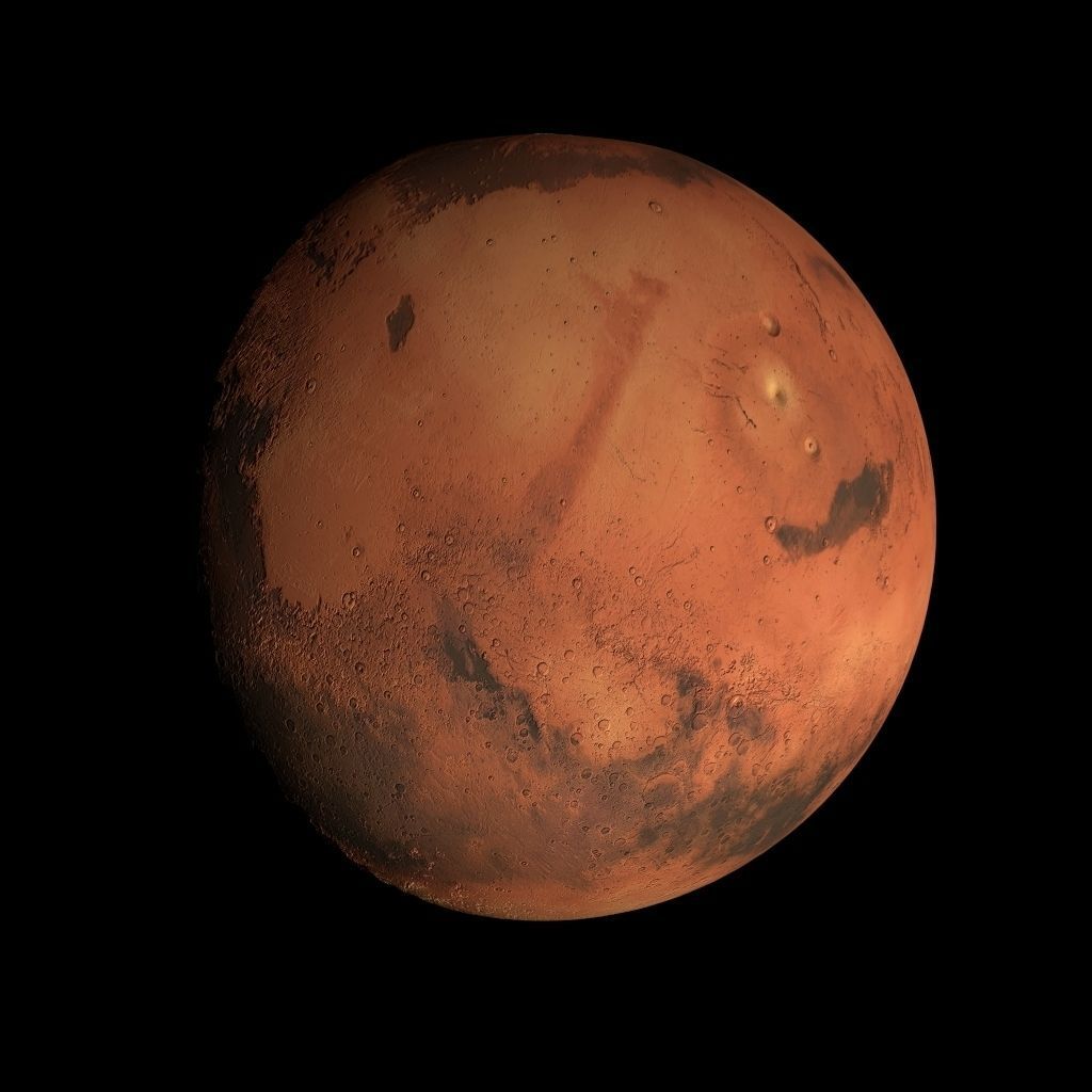 Animated 8K Mars Model Low-poly 3D model_67
