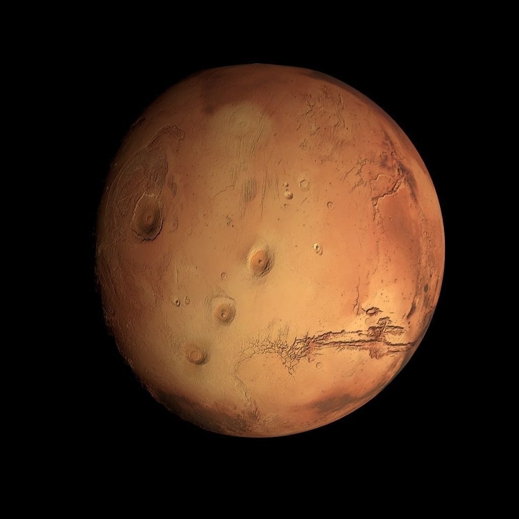 Animated 8K Mars Model Low-poly 3D model_21