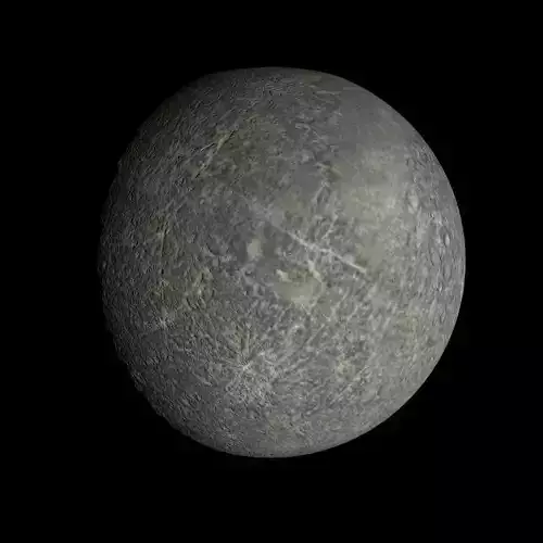 Animated 4K Mercury Model 3D model
