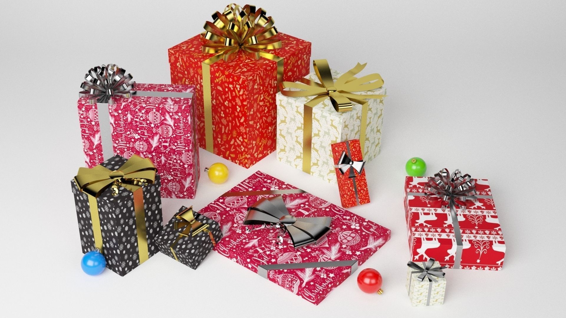 Santa Claus Sled - Christmas Sled - Chritmas Gift - 3D model_7