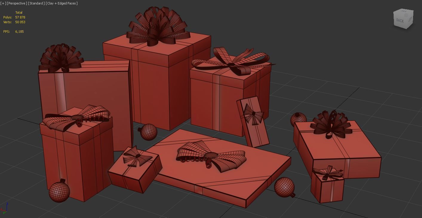 Santa Claus Sled - Christmas Sled - Chritmas Gift - 3D model_8