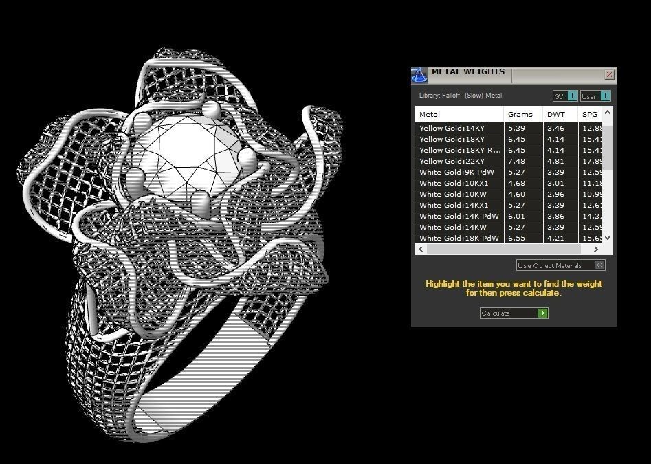 lattice ring 3D print model_3