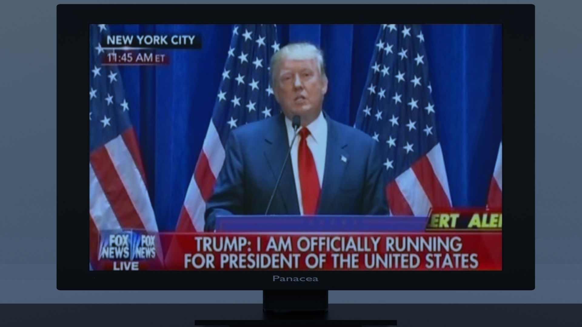 CRT and LCD TV Low-poly 3D model_5