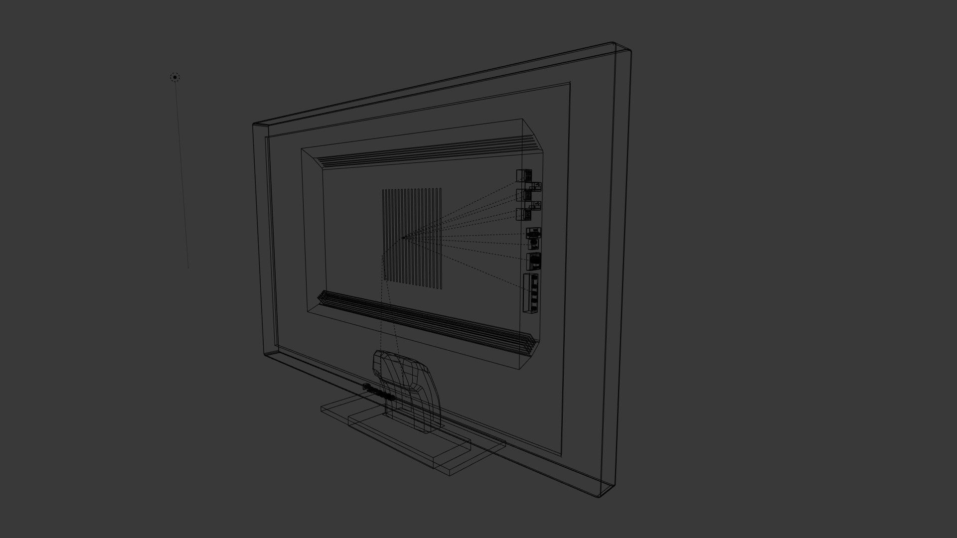 CRT and LCD TV Low-poly 3D model_11