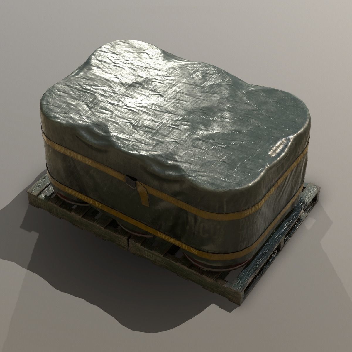 Barrel Shipment Game Prop PBR  Low-poly 3D model_4