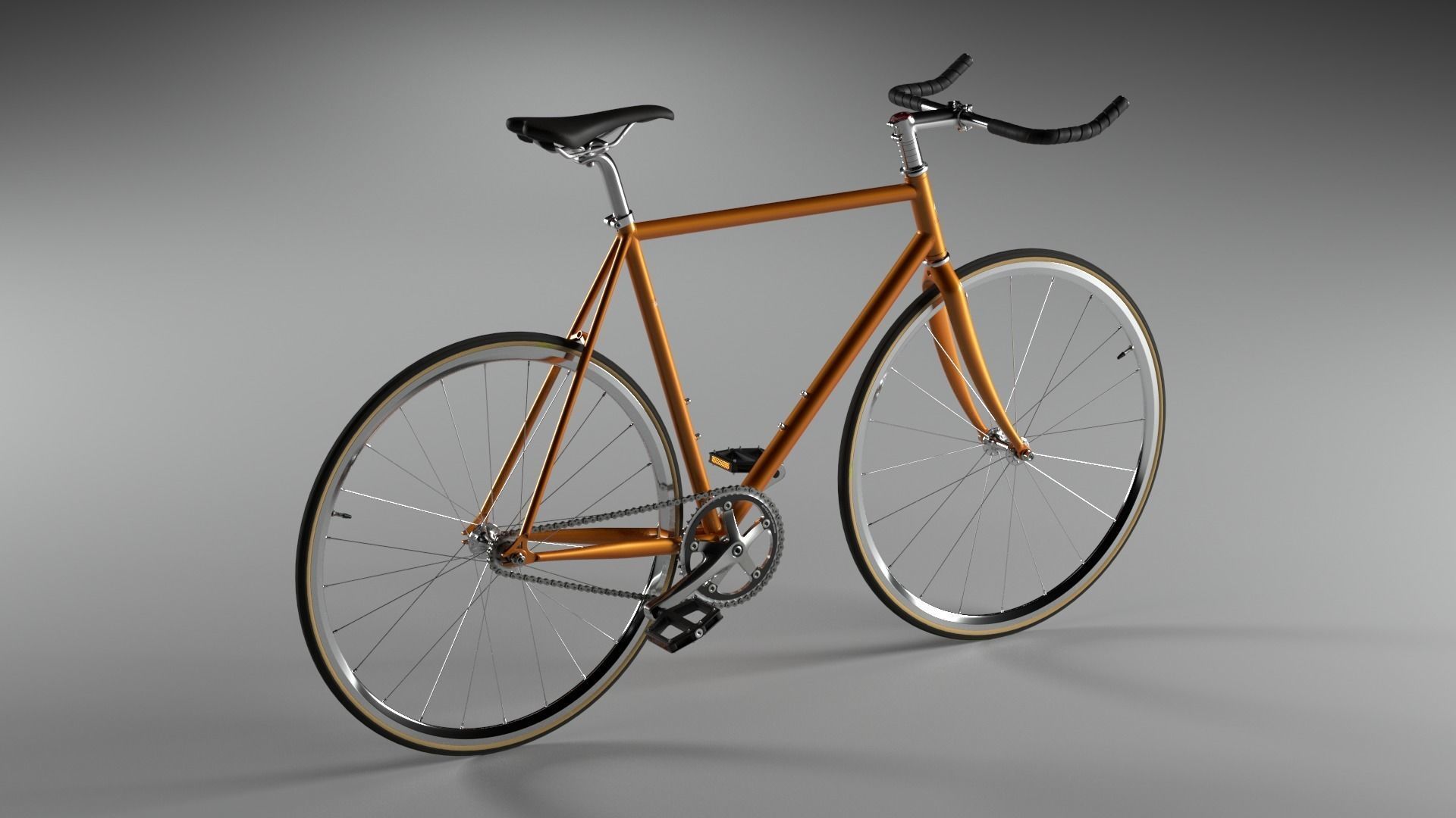 Wabi Lightning SE Fixed Gear Bicycle Free 3D model_3
