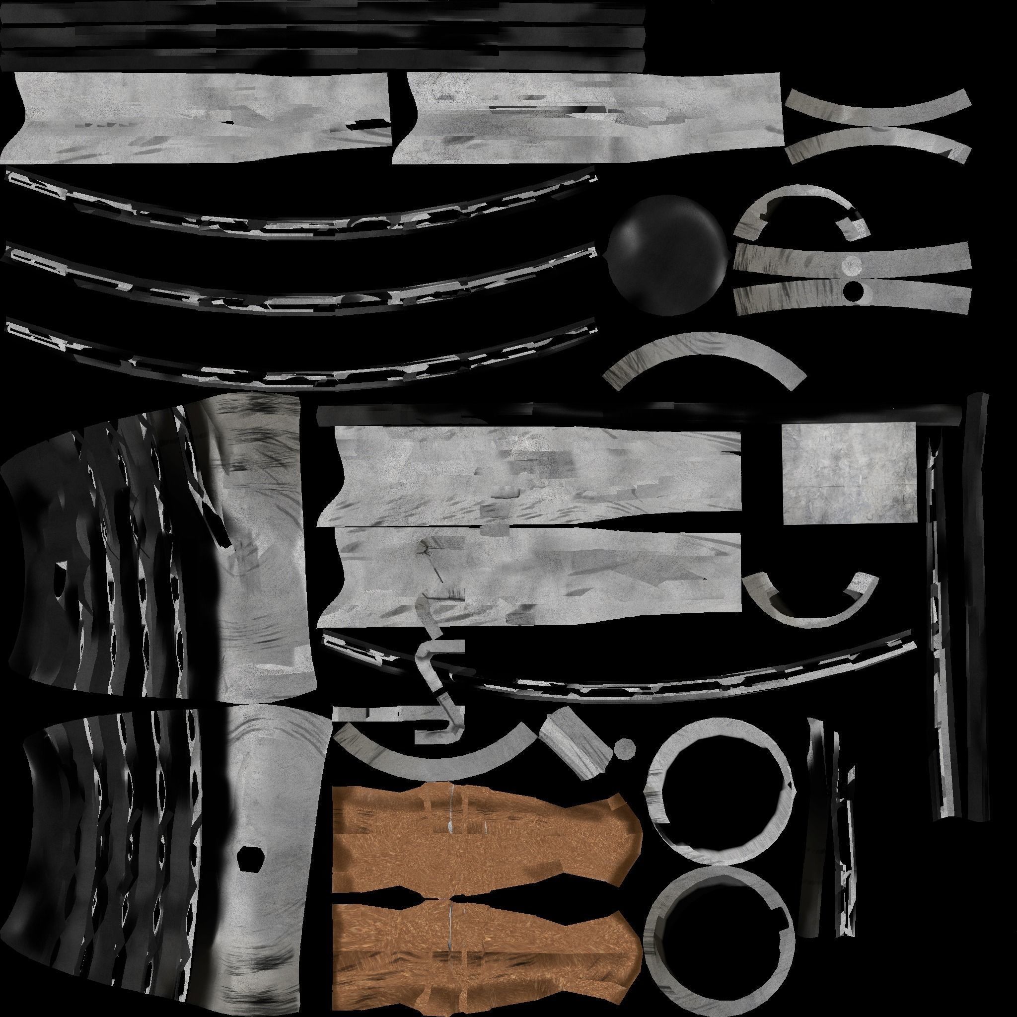 Propeller 4 steampunk wall sconce 3D model_15