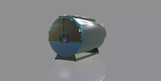 High-temperature water boiler Vitomax 200 3D model