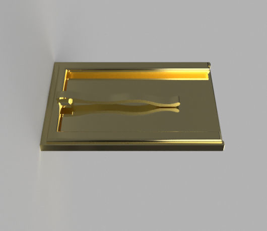 Credit card money clip Stl file 3D print model_2