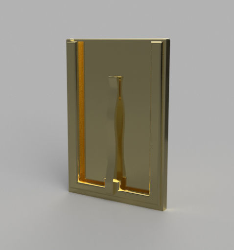 Credit card money clip Stl file 3D print model_1