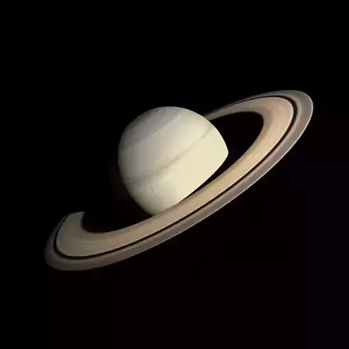 Animated HD Saturn Model Low-poly 3D model