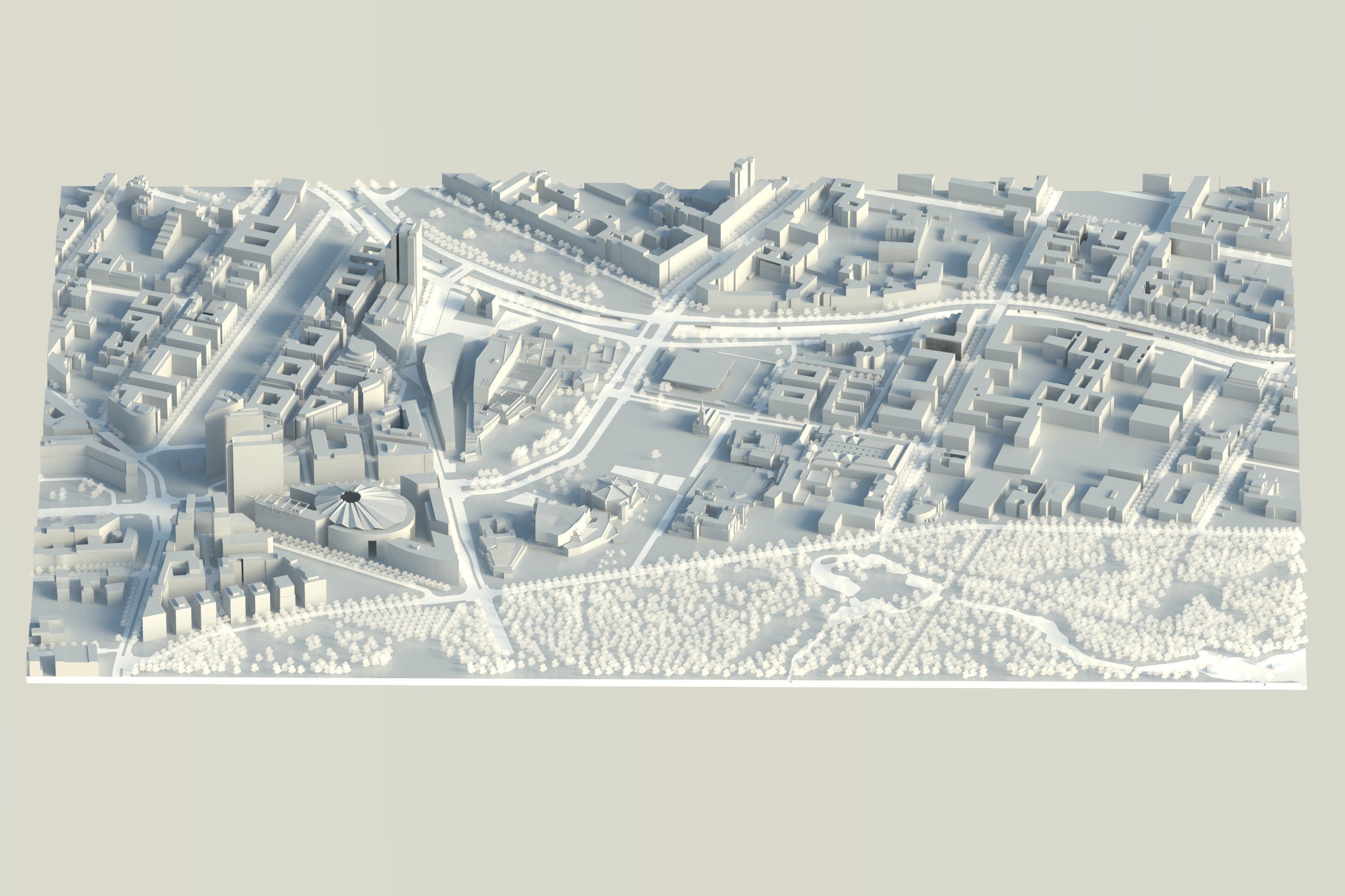 Berlin City Low-poly 3D model_1