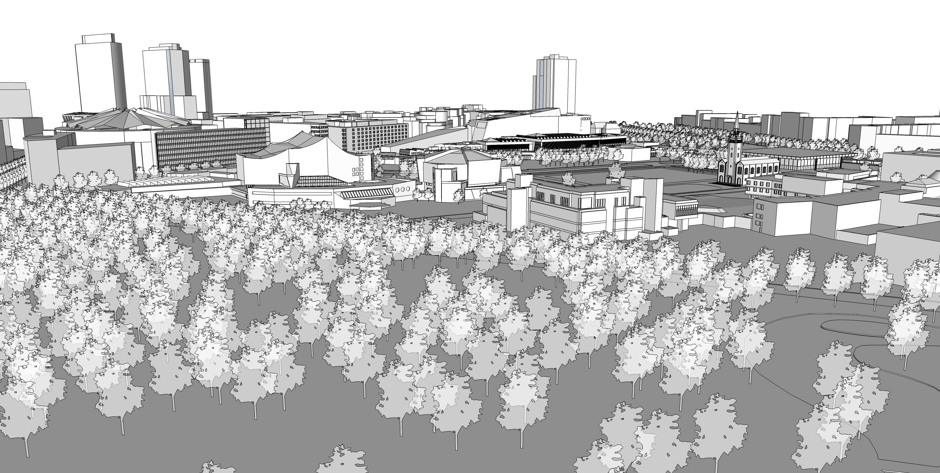 Berlin City Low-poly 3D model_4