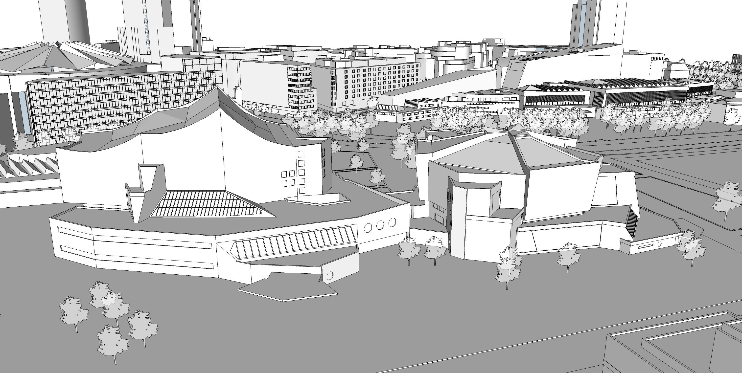 Berlin City Low-poly 3D model_6
