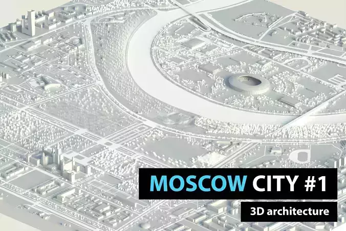 Moscow City 3D model