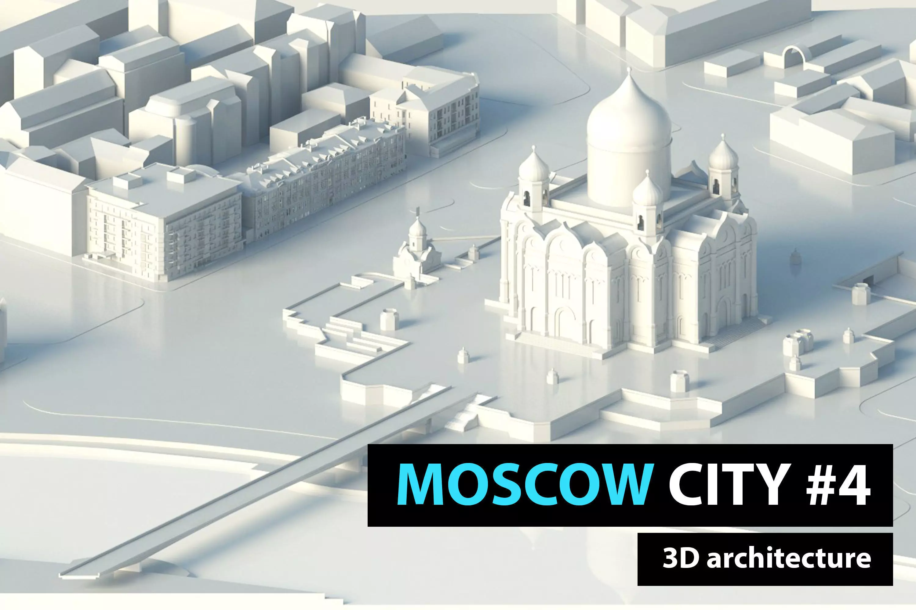 Moscow City Soymonovskiy St Low-poly 3D model_0