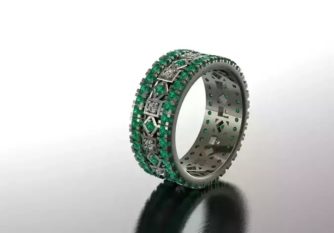 combined ring  3D print model