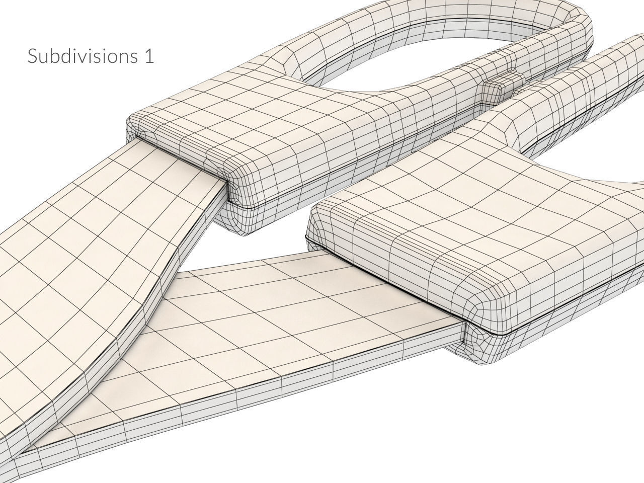 Trojka Big Scissors Low-poly 3D model_15