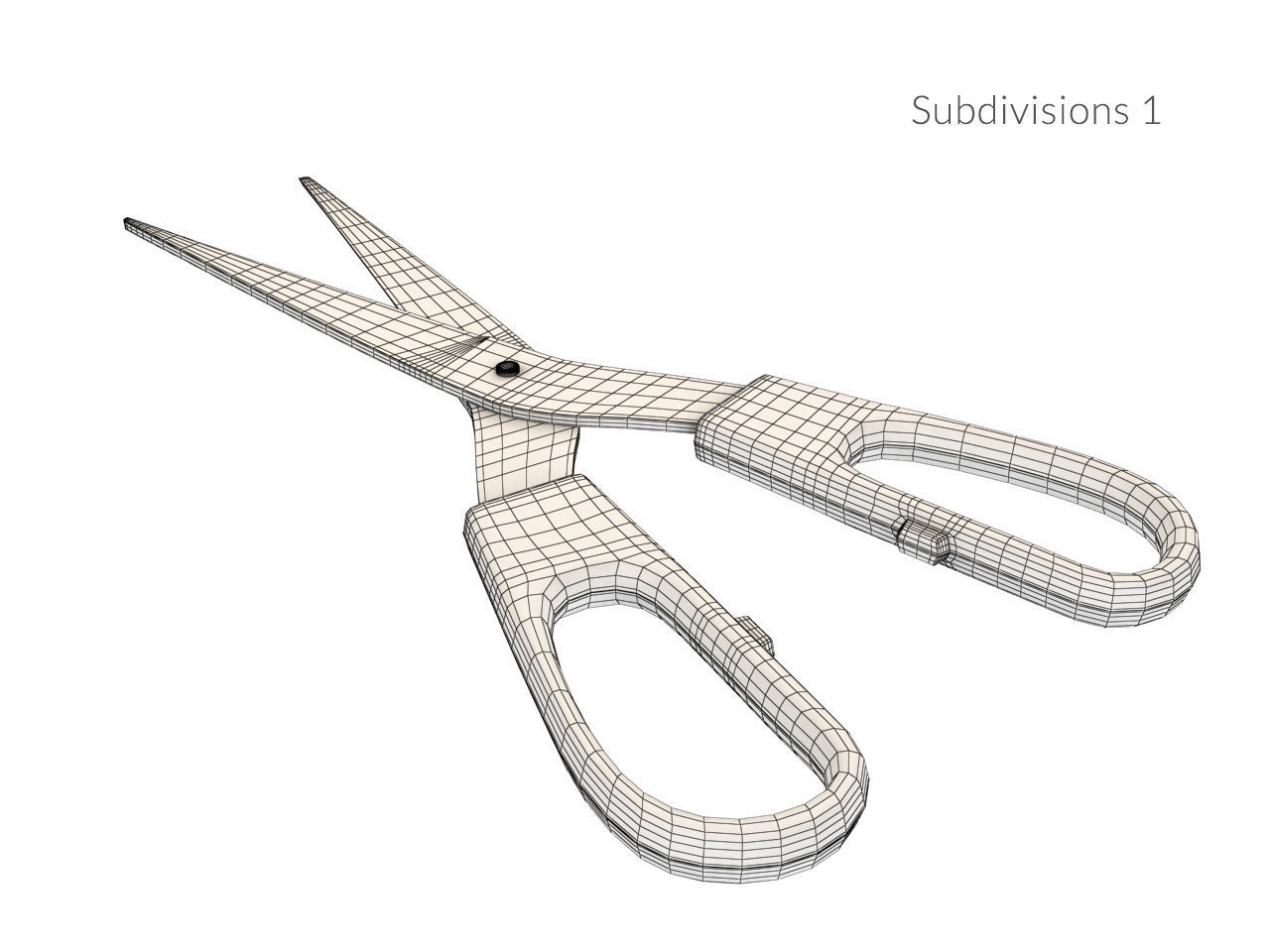 Trojka Big Scissors Low-poly 3D model_18