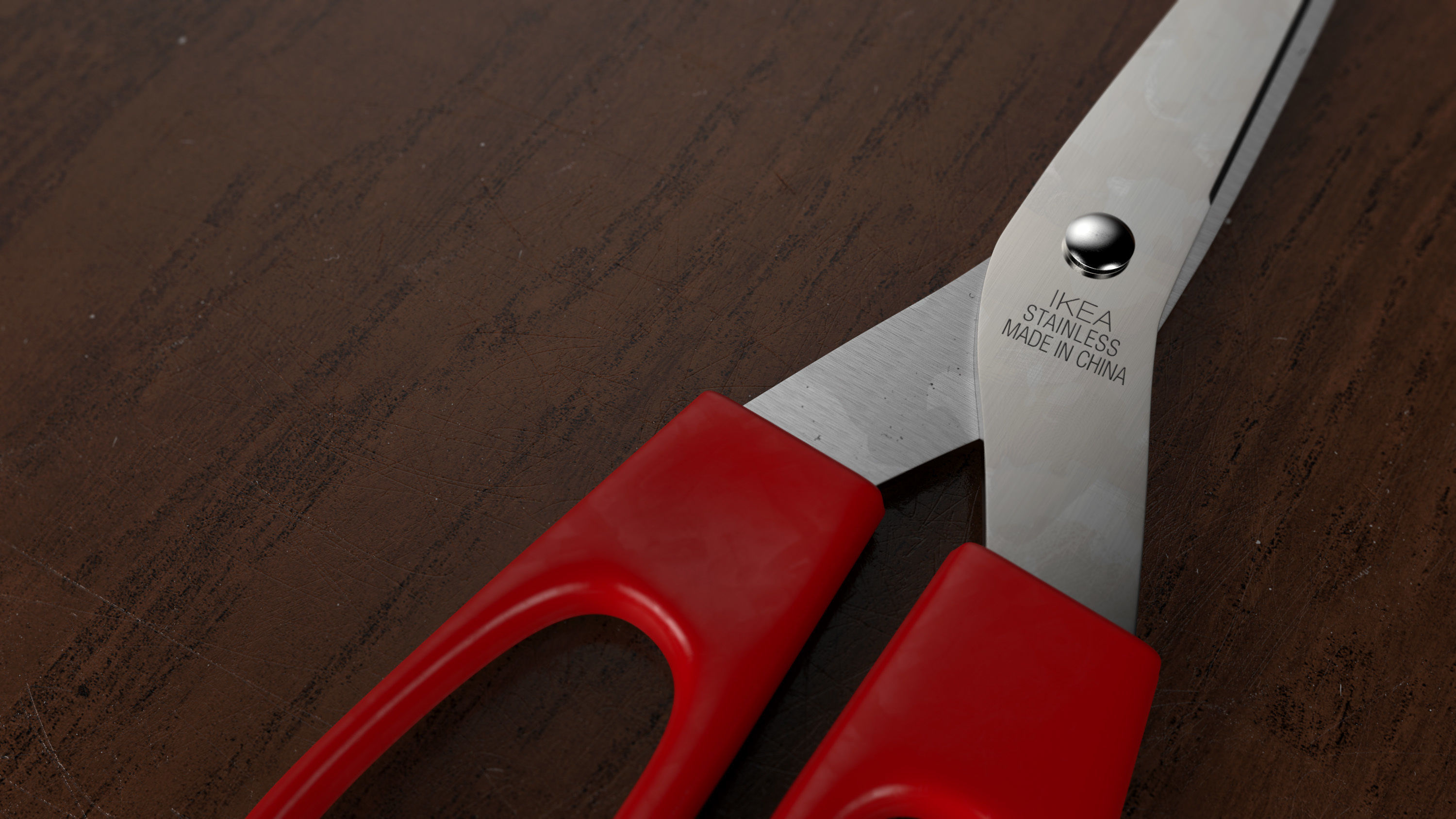 Trojka Big Scissors Low-poly 3D model_1