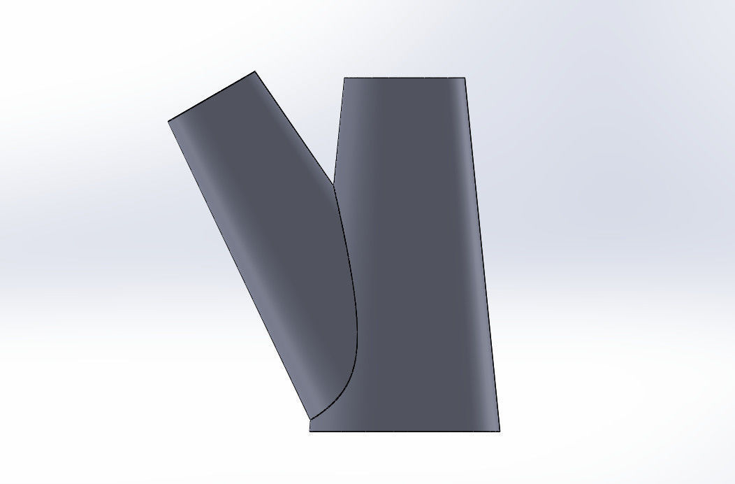Y-Pipe Conical Free 3D print model_2