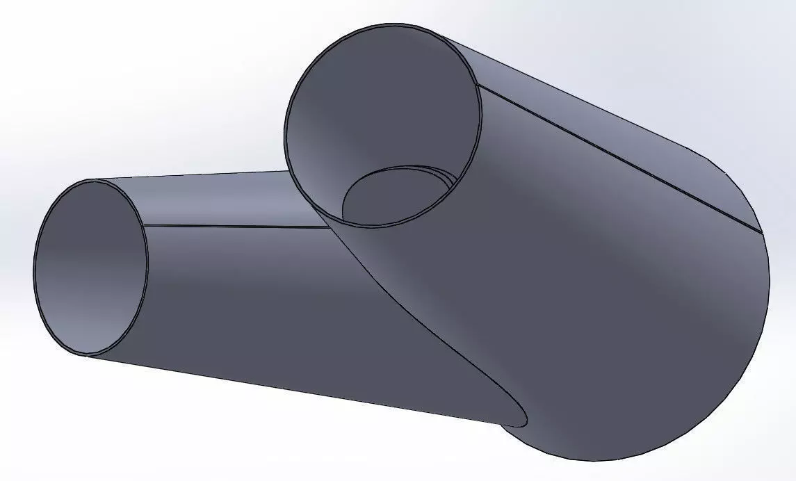 Y-Pipe Conical Free 3D print model_0