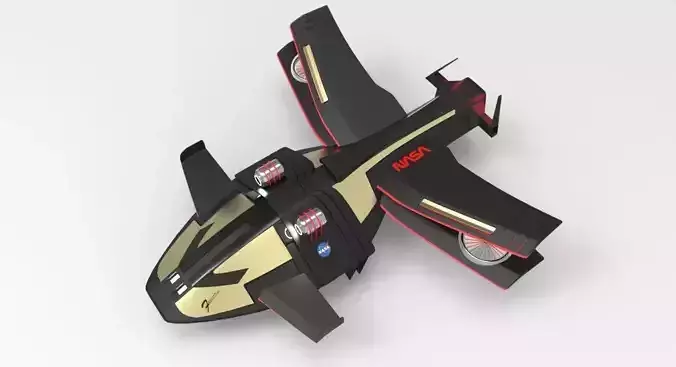 space jet 3D model