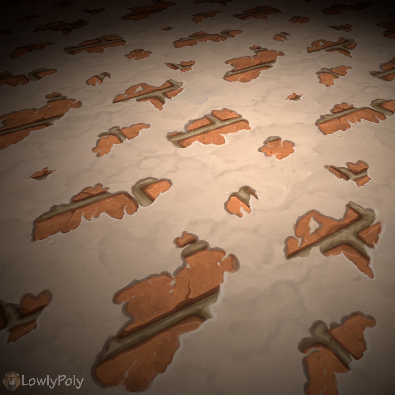 Stylized Walls Vol 03 - Hand Painted Texture  Texture_12