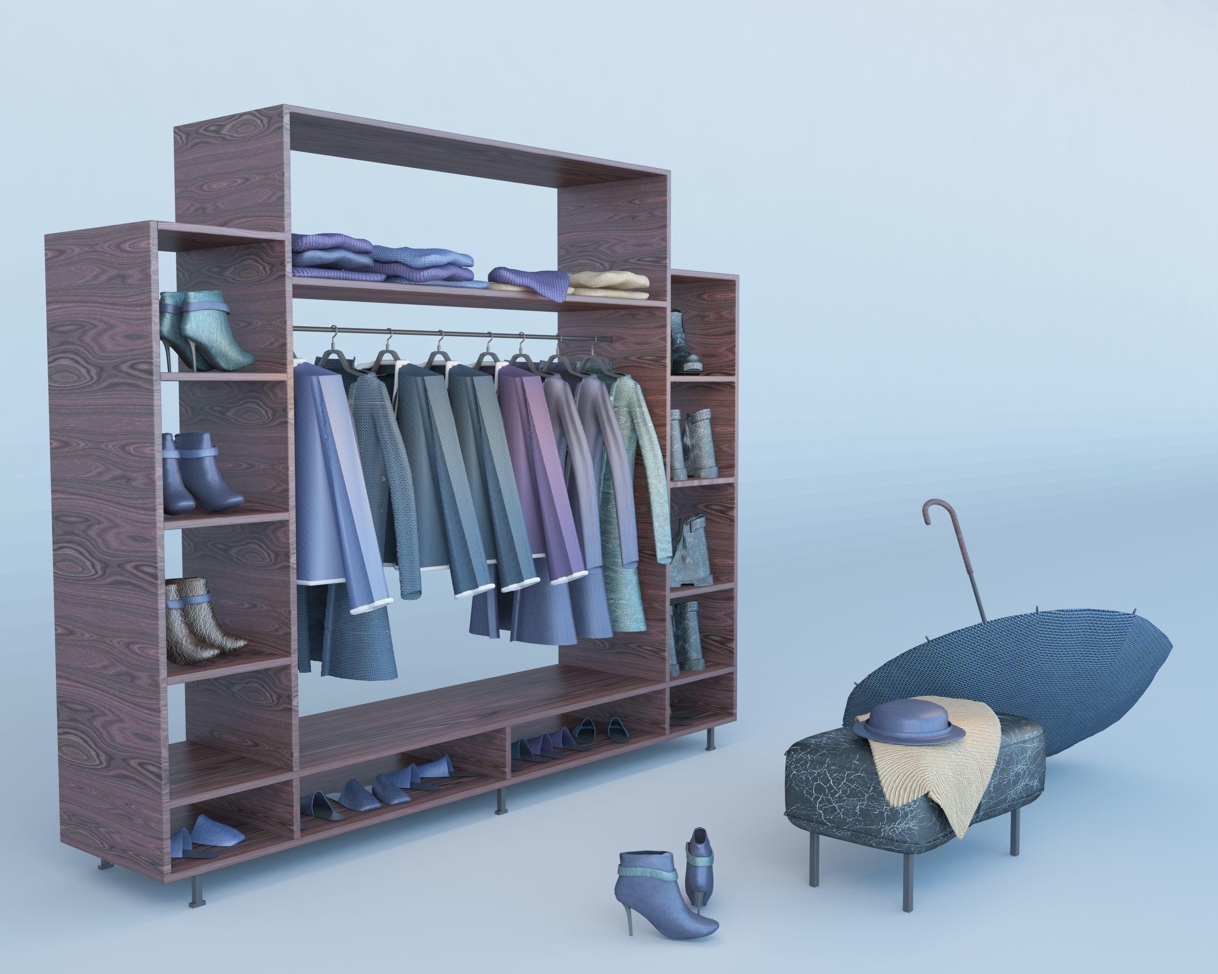 Coat Stand Free 3D model_3