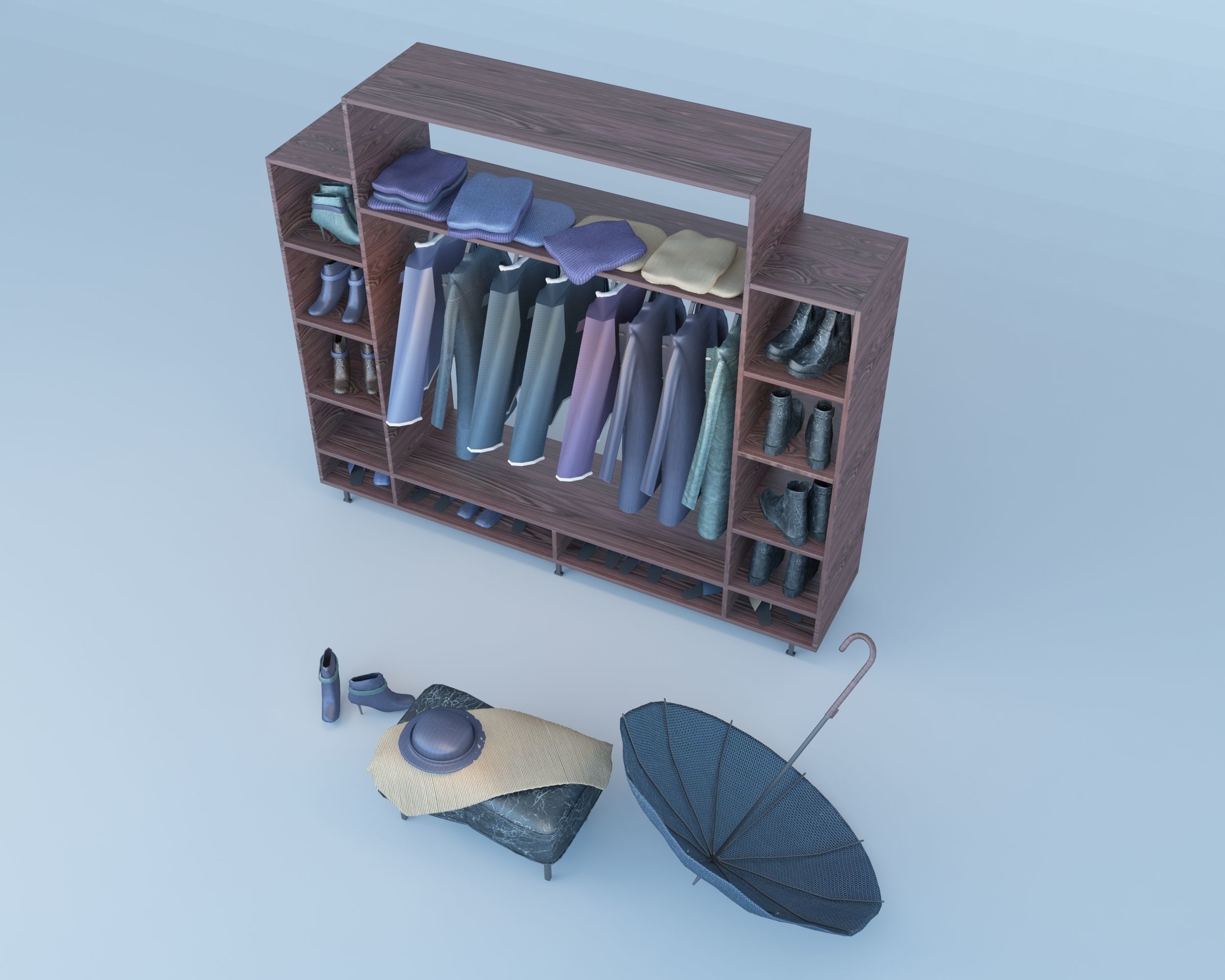 Coat Stand Free 3D model_4