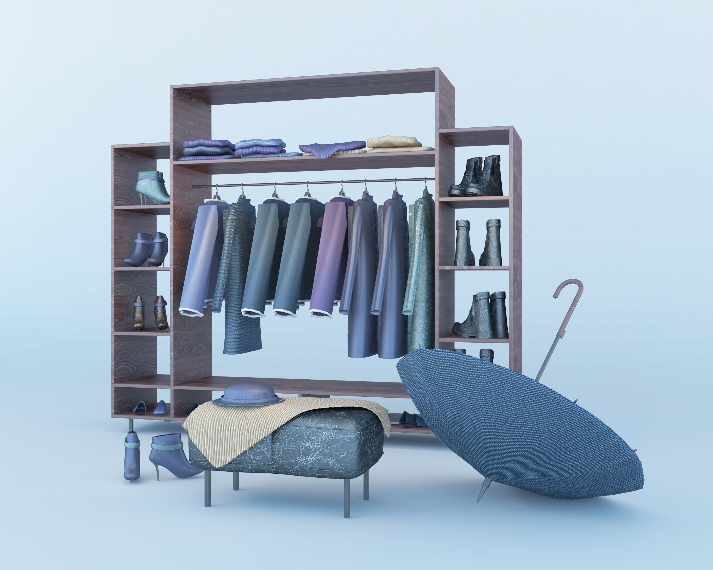 Coat Stand Free 3D model_2