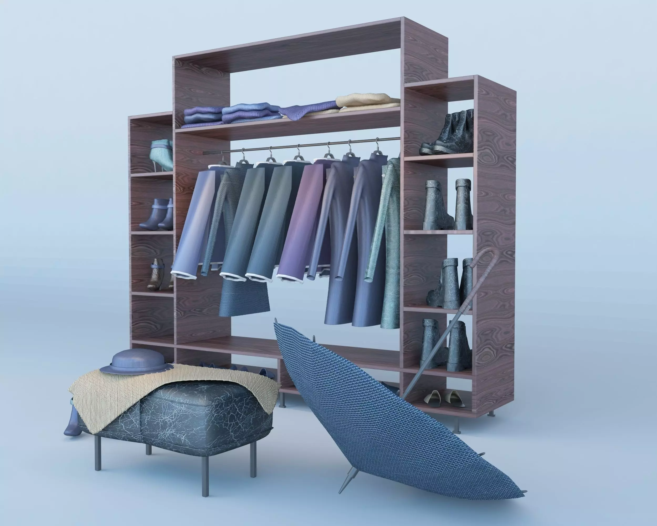 Coat Stand Free 3D model_0