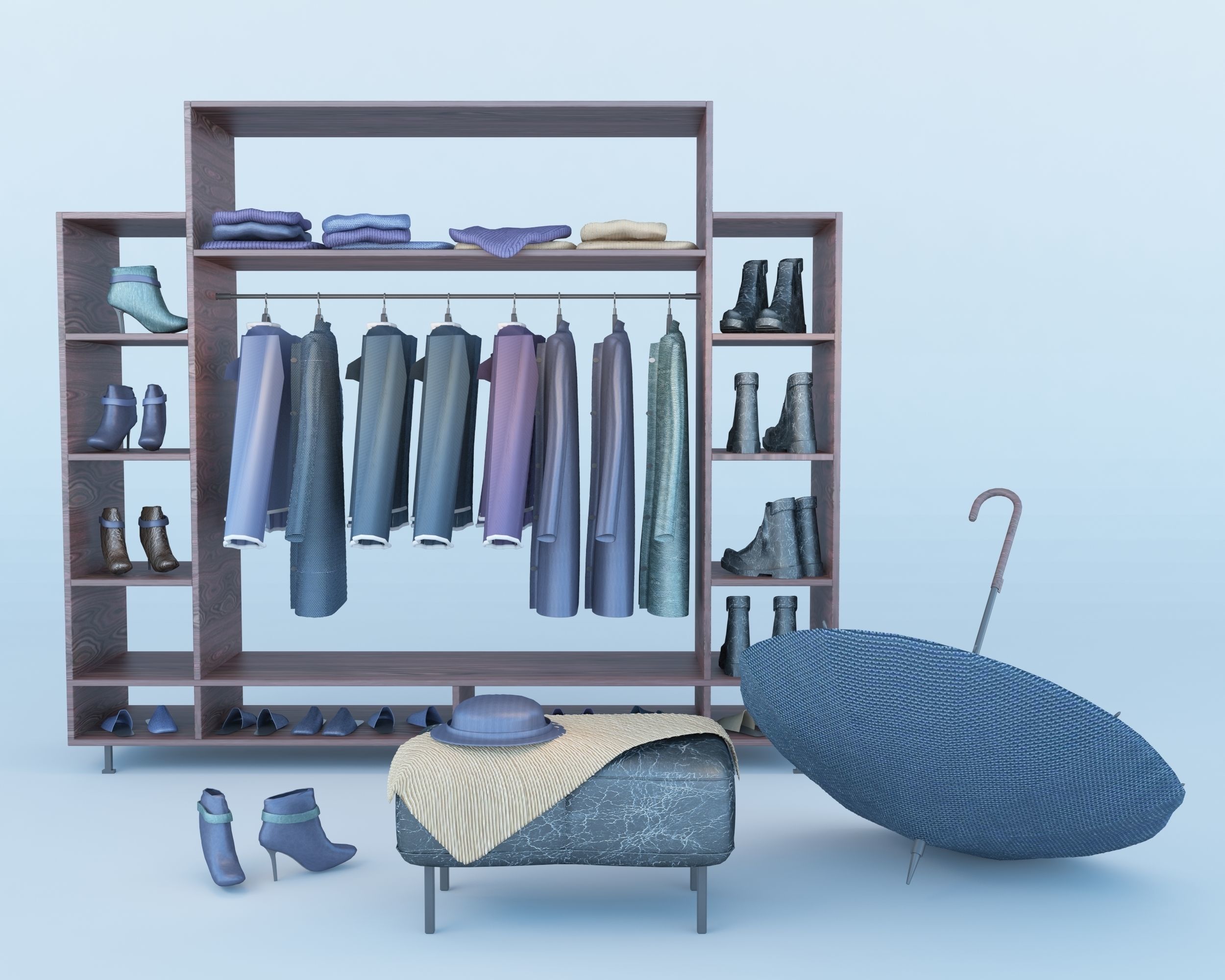 Coat Stand Free 3D model_1