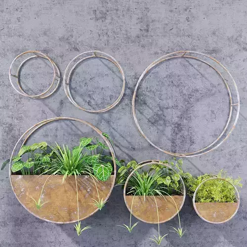 Circle shelves 3D model