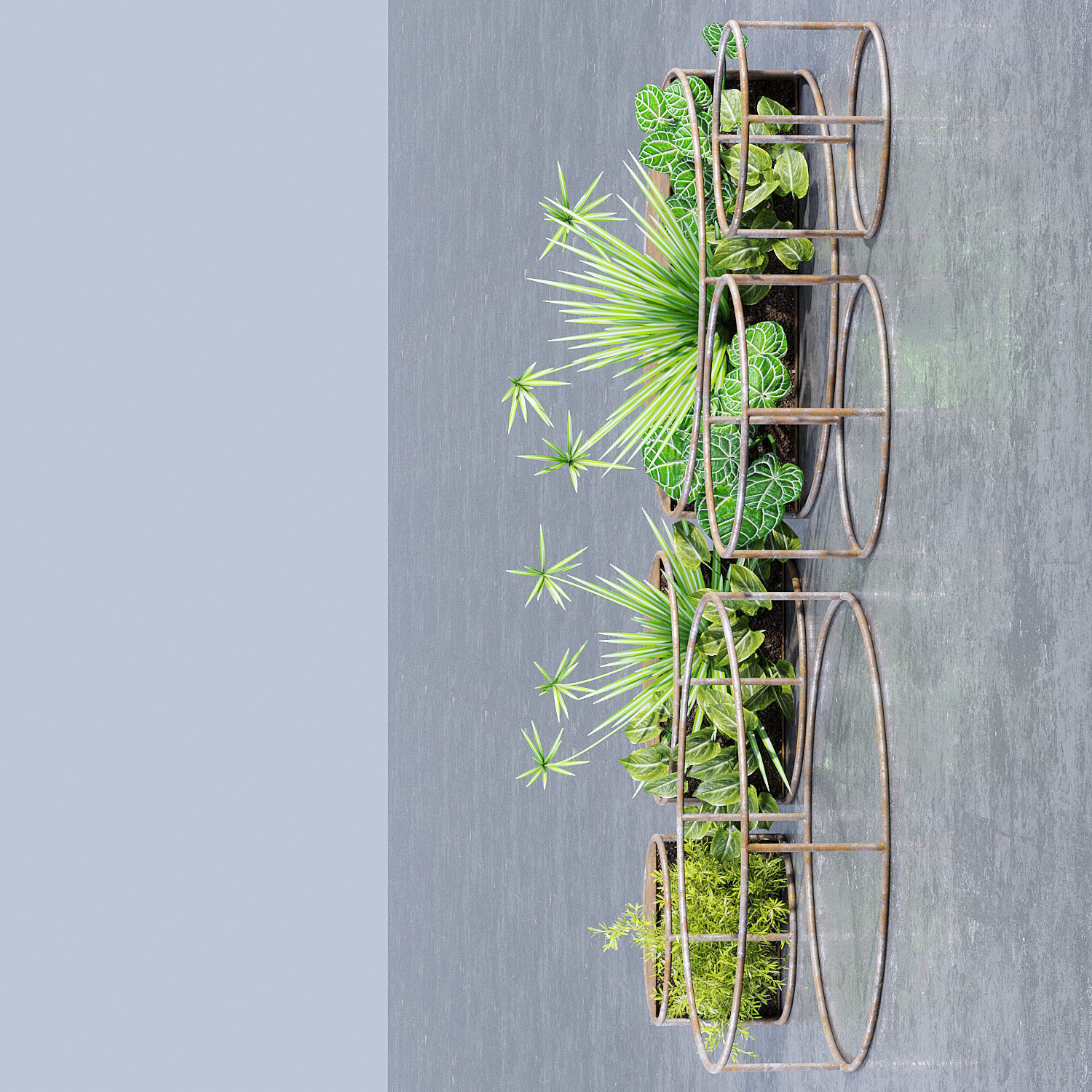 Circle shelves 3D model_5