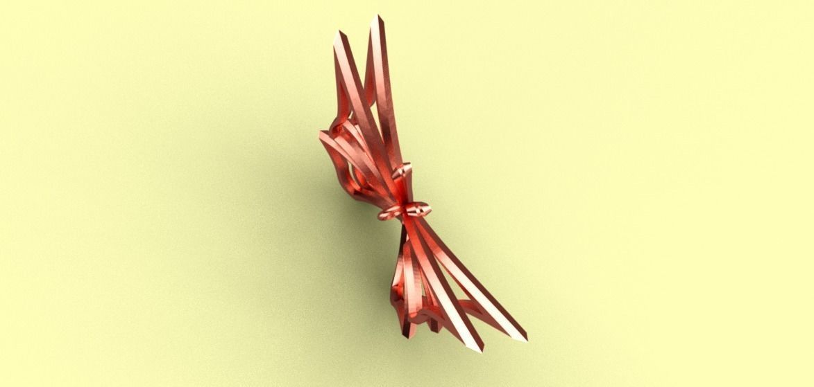 Butterfly Pendant  3D print model_6