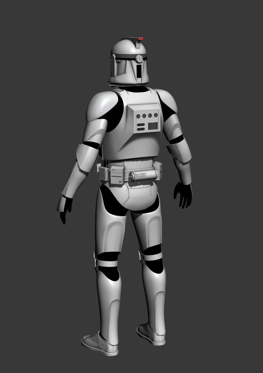 Clone Trooper Cosplay Armor 3D print model_2