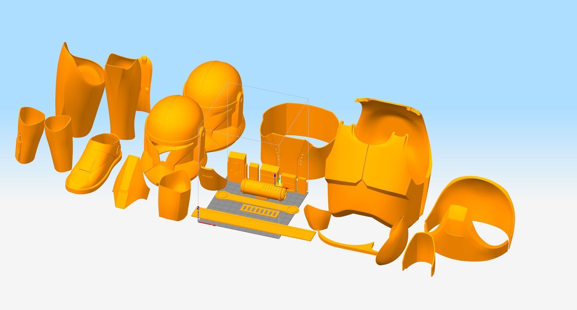 Clone Trooper Cosplay Armor 3D print model_6