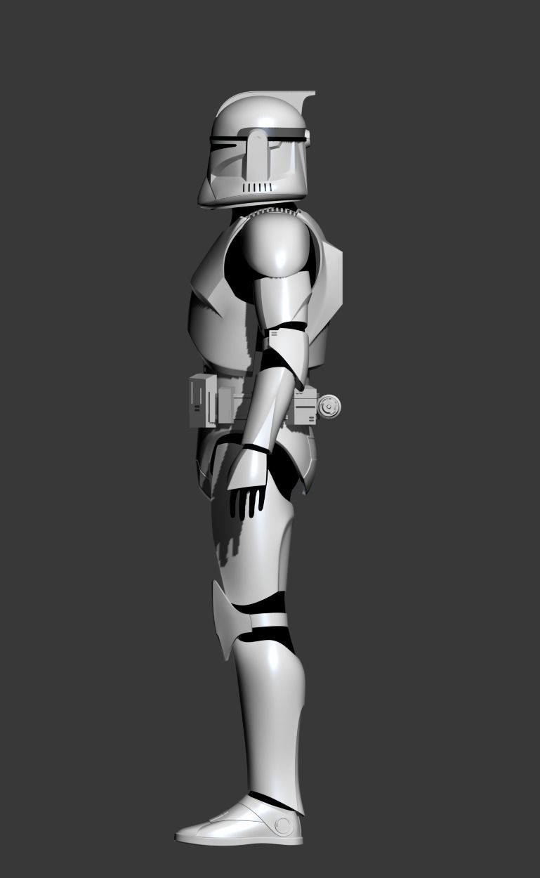 Clone Trooper Cosplay Armor 3D print model_3